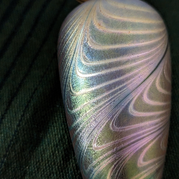 Signed Robert Held (R. Held) Art Glass Perfume Bottle - Picture 6 of 7